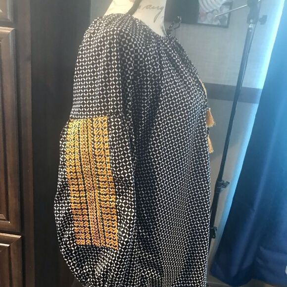 Nu New York Boho Blouse Extra Large XL - Picture 13 of 14